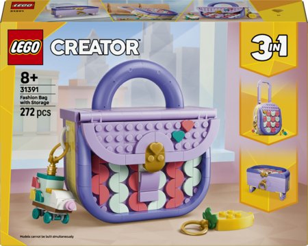 31391 LEGO® Creator Meniškas ir madingas krepšys su daiktadėže 