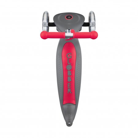 GLOBBER paspirtukas Primo Foldable, pilkas-raudonas, 430-120-2 430-120-2