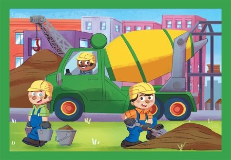 CLEMENTONI dėlionė Busy at Work, 4in1, 21741 