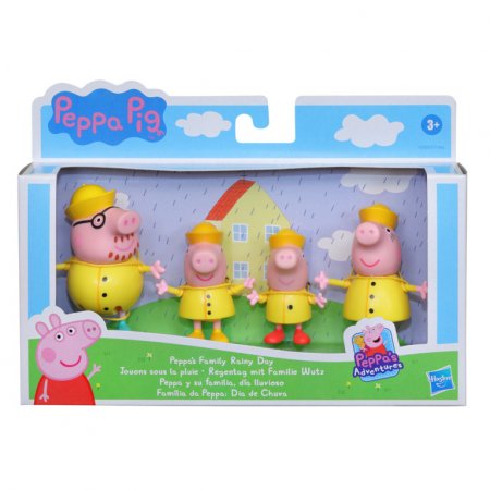 PEPPA PIG figūrėlių rinkinys Pepa šeima, 4 vnt.,  asort., F21715L0 F21715L0