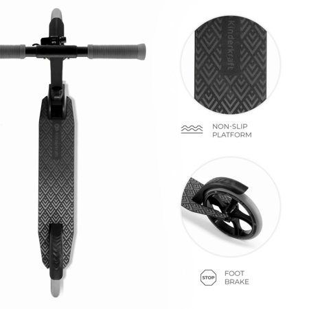 KINDERKRAFT paspirtukas FREELY, juodas, KRFREE00BLK0000 