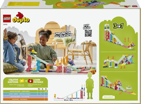 10478 LEGO® DUPLO® Town „3 in 1“ kūrybiškos rampos su automobiliais 