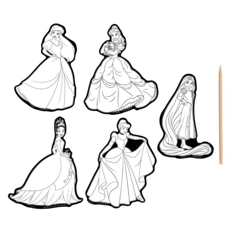 MOXY DISNEY PRINCESS nutrinamų lipdukų rinkinys, TT045200 