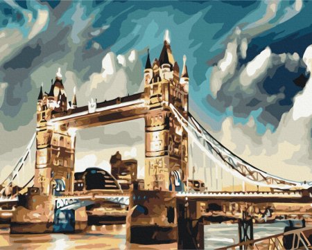 BRUSHME spalvinimo pagal skaičius rinkinys London in the clouds, BS52223 BS52223