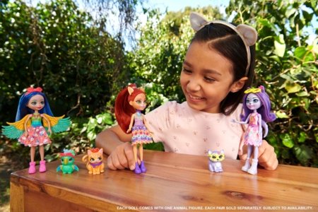 ENCHANTIMALS herojė papūgėlė Prita su gyvūnėliu, HHB89 HHB89