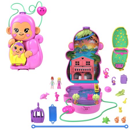 POLLY POCKET beždžionėlės pramogų rinkinys, HWP04 