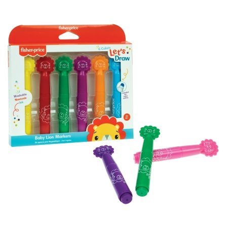 FISHER PRICE Žymekliai Lion 6vnt., 321-00008 