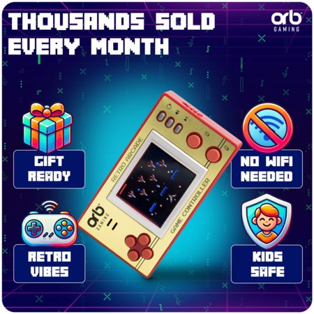 Orb Retro nešiojama žaidimų konsolė, 150 žaidimų, OR-RETARCCTL 