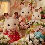 SYLVANIAN FAMILIES Šokoladinių triušiukų šeimynėlė, 5655SYL 5655SYL