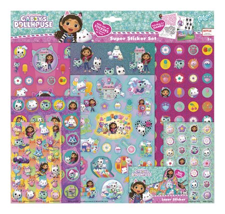 TOTUM GABBY'S DOLLHOUSE Super lipdukų rinkinys, 420380 