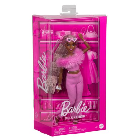 BARBIE Deluxe Fashionistas lėlė rožiniu kostiumėliu, HYV28 