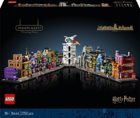 76444 LEGO® Harry Potter™ Skersinio skersgatvio burtininkų parduotuvės 