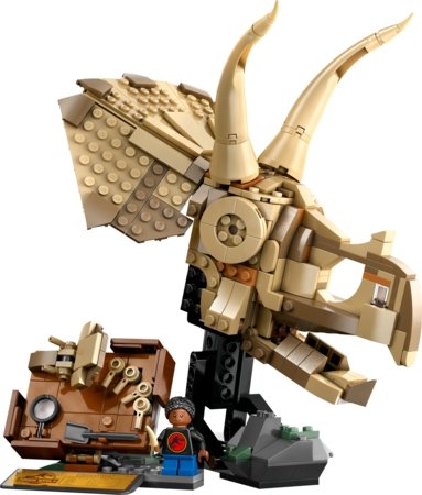 76969 LEGO® Jurassic World™ Dinozaurų fosilijos: triceratopso kaukolė 