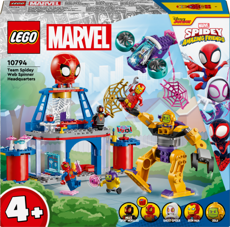 10794 LEGO® Spidey Voriuko komandos voratinklių sukimo būstinė 
