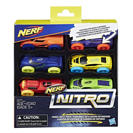 NERF mašinos 6vnt Nitro foam, C3171EU5 C3171EU5