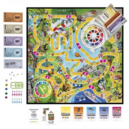 HASBRO GAMING Stalo žaidimas GYVENIMO ŽAIDIMAS (LT), F0800633 F0800633