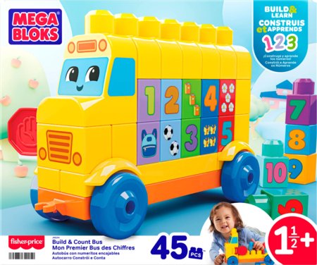 MEGA BLOKS konstravimo ir skaičiavimo autobusas, JKG34 