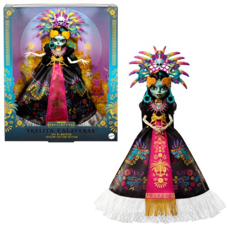 MONSTER HIGH Skullector kolekcinė lėlė – Dia De Muertos Skelita, JDR63 