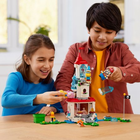 71407 LEGO® Super Mario Persikutės katės kostiumas ir ledo bokštas 71407