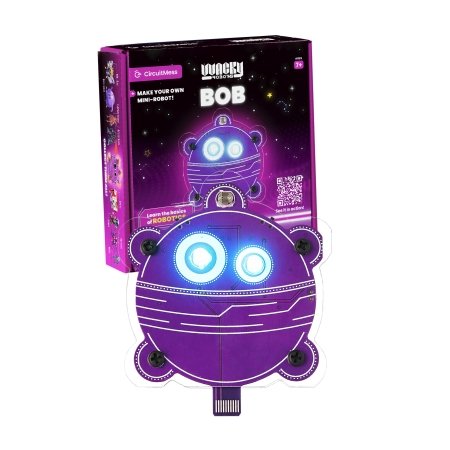 CIRCUITMESS Wacky Robot mokomasis STEM rinkinys Bob, CM-SA-BOB 