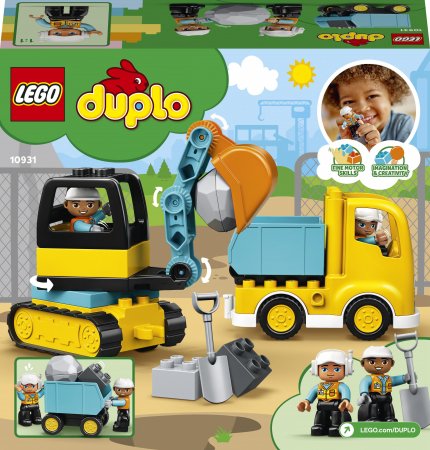 10931 LEGO® DUPLO Town Sunkvežimis ir vikšrinis ekskavatorius 10931