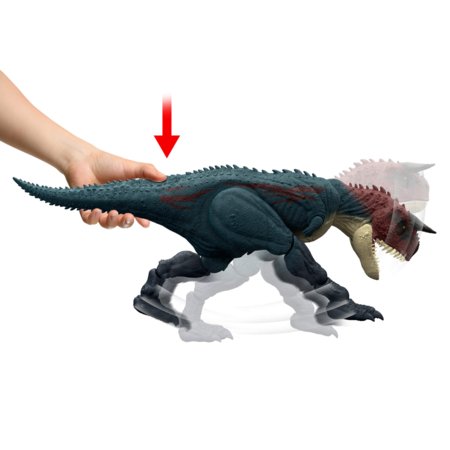 JURASSIC WORLD 1:32 interaktyvus dinozauras Carnotaurus, JKG85 