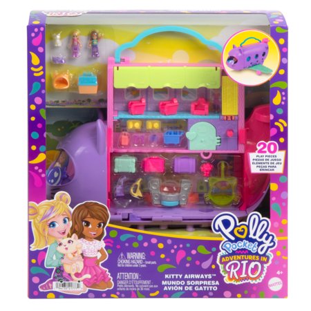 POLLY POCKET katinėlio lėktuvo žaidimų rinkinys, HWP19 
