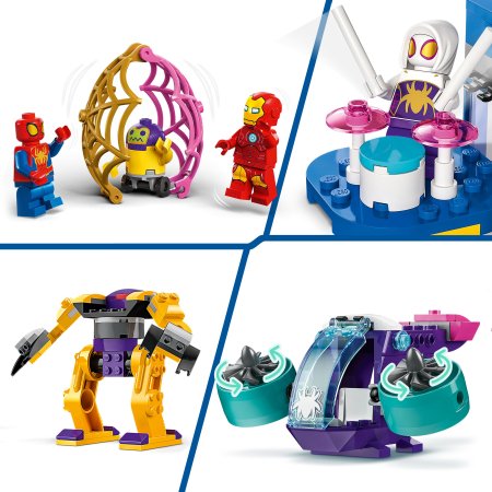 10794 LEGO® Spidey Voriuko komandos voratinklių sukimo būstinė 