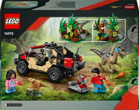 76972 LEGO® Jurassic World™ Velociraptorius ir pabėgimas visureigiu 