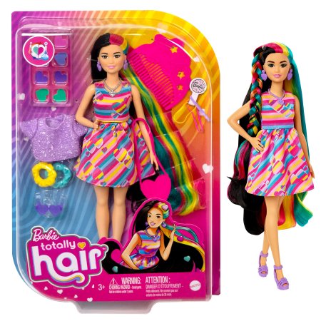 BARBIE Totaly Hair lėlė azijietė, HCM90 HCM90