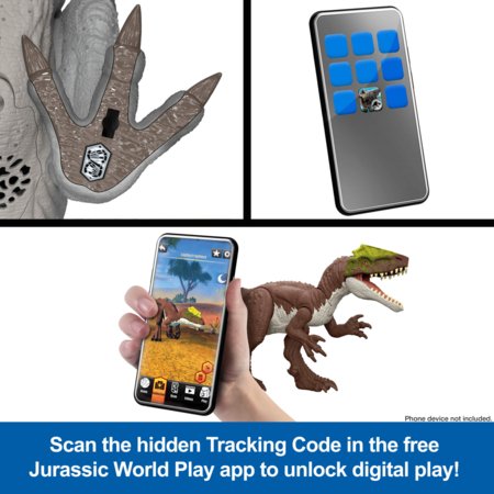 JURASSIC WORLD MUSCLE MADNESS interaktyvus dinozauras T. rex, JKG92 