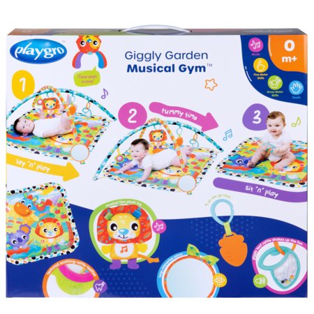 PLAYGRO muzikinis žaidimų kilimėlis Giggly Garden Musical Gym, 0189025 