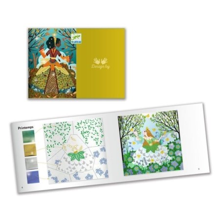 DJECO Folijos paveiksliukai Suknelės per metų laikus, DJ09528 