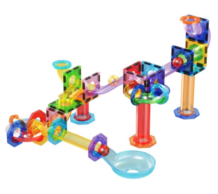 PICASSO TILES Magnetinis konstruktorius Marble run 60 det., PTG60 