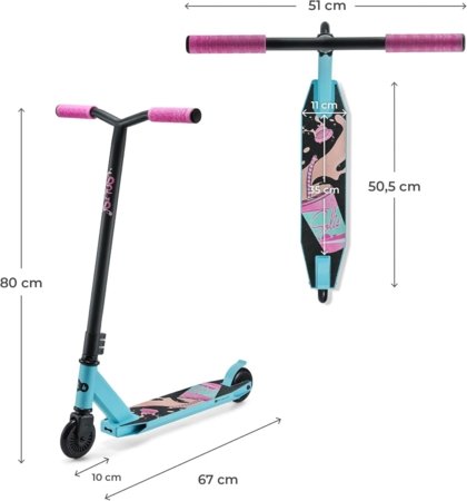 KINDERCRAFT sportinis paspirtukas SOLIS, rožinis, KRSOLI00PNK0000 