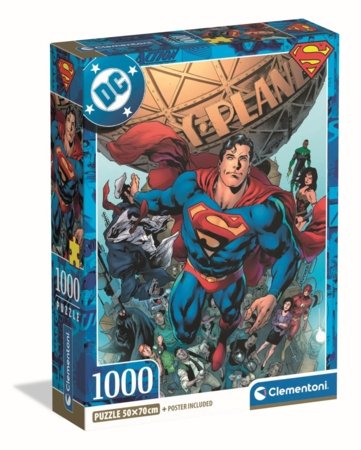 CLEMENTONI dėlionė Supermenas, 1000 det., 37505 