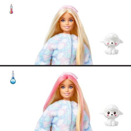 BARBIE Cutie Reveal lėlė marškinėlių serija ėriukė, HKR03 HKR03