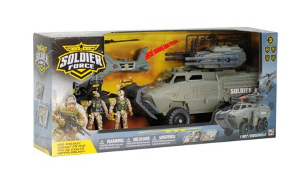 SOLDIER FORCE karinis žaidimų rinkinys šarvuotis su sraigtasparniu, 545161 