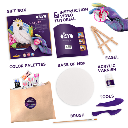 OKTO 3D Kūrybinis rinkinys Cockatoo, 20044 