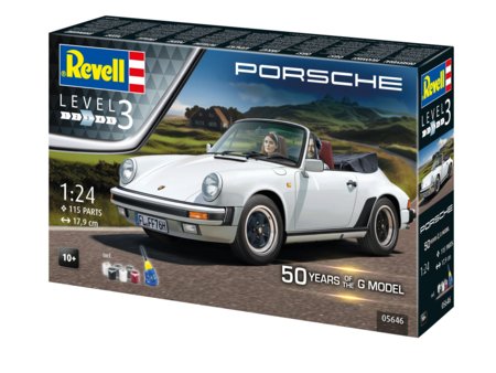 REVELL Porsche 911 G-Model Cabrio 50th anniversery automodelis, 05646 
