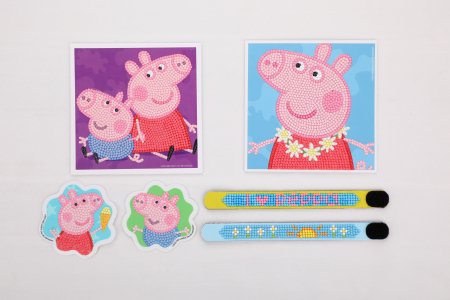 DIAMOND DOTS kūrybinis rinkinys piešimas deimantais Peppa Pig, DTZ10.010 DTZ10.010