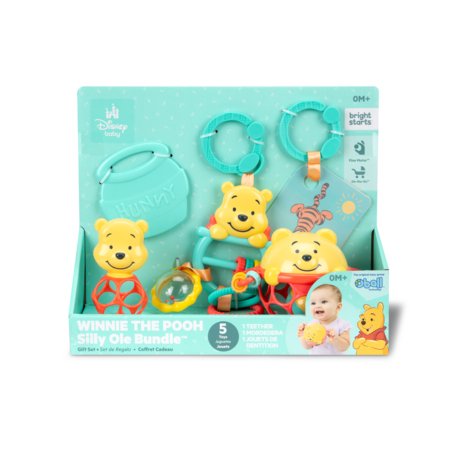 BRIGHT STARTS veiklos žaislų rinkinys Winnie the Pooh Silly Ole Bundle, asort., 17454 