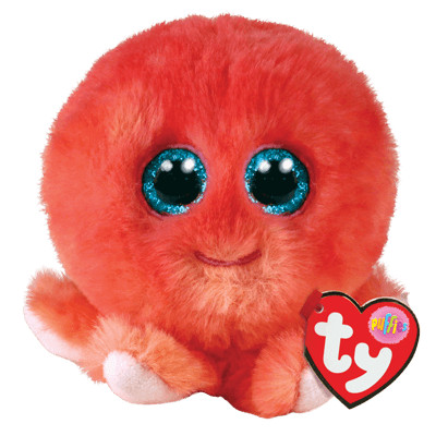 TY Beanie Balls pliušinis aštuonkojis SHELDON, TY42527 TY42527