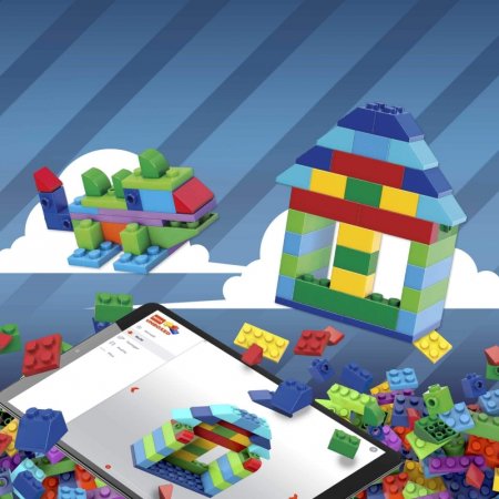 MEGA BLOKS vaivorykštės spalvų kaladėlės tūboje 220 det., GVM51 GVM51