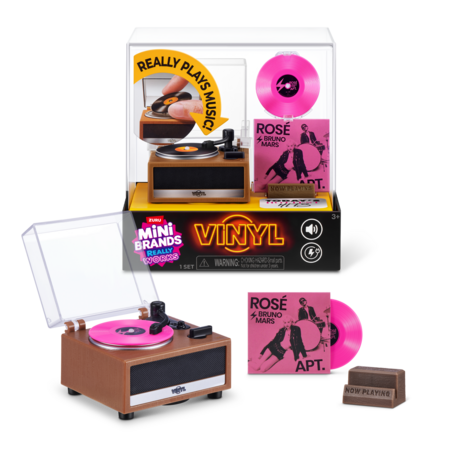 MINI BRANDS patefono rinkinys Vinyls, 1 serija, asort., 77794UQ1 