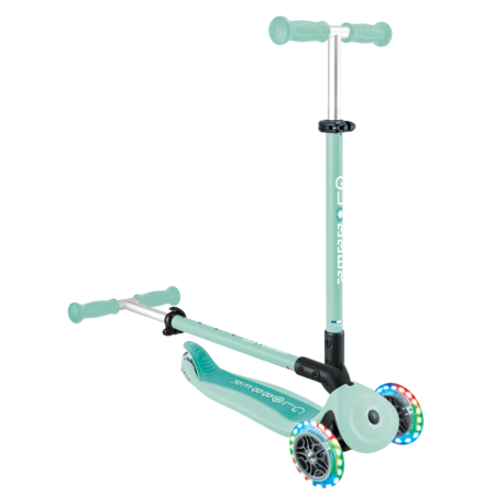 GLOBBER paspirtukas Junior Foldable Fantasy Lights, mėtinė, 433-206 433-206