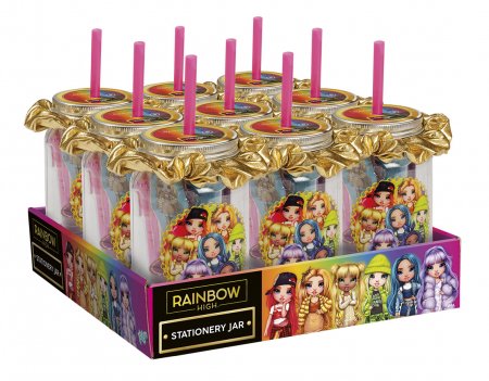 TOTUM RAINBOW HIGH puodelis su kanceliarijos priemonėmis, 620421 620421