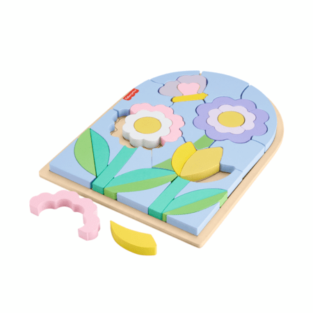 FISHER PRICE medinė dėlionė gėlės, HXT97 