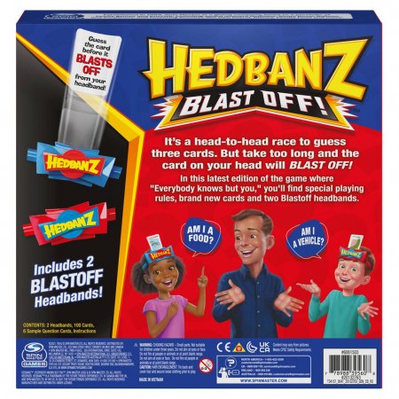 SPINMASTER GAMES žaidimas Hedbanz Blast Off, 6062194 6062194