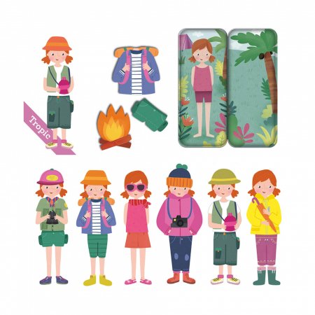 APLI KIDS magnetų rinkinys Mix&Match Tropikai, APLI18908 Apli18908